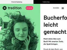 'tredition.com' screenshot