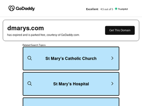 dmarys.com homepage screenshot