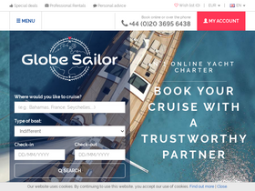 'theglobesailor.com' screenshot