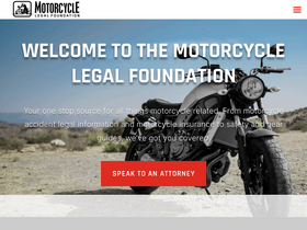 'motorcyclelegalfoundation.com' screenshot