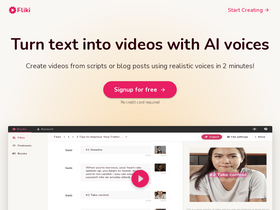 'fliki.ai' screenshot