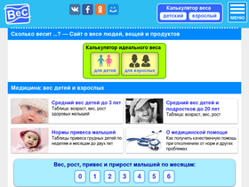 'vesit-skolko.ru' screenshot