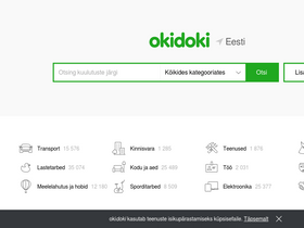 'okidoki.ee' screenshot