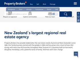 'propertybrokers.co.nz' screenshot