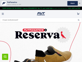'futfanatics.com.br' screenshot