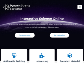 'dynamicscience.com.au' screenshot