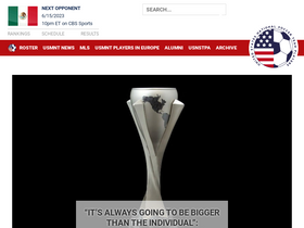 'ussoccerplayers.com' screenshot