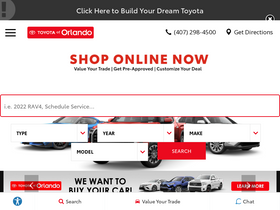 'toyotaoforlando.com' screenshot