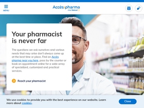 'accespharma.ca' screenshot