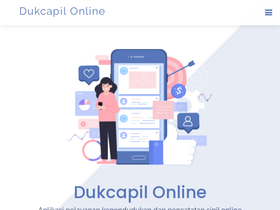 'dukcapil.online' screenshot