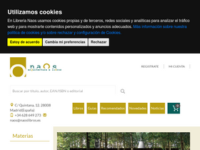 'naoslibros.es' screenshot