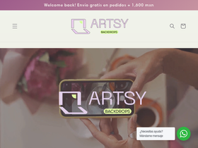 artsybackdrops.mx homepage screenshot