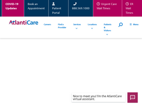 'atlanticare.org' screenshot