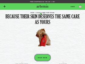 hiartemis.com homepage screenshot