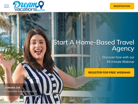 'dreamvacationsfranchise.com' screenshot