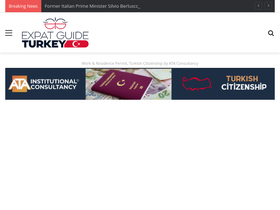 'expatguideturkey.com' screenshot