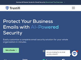 'trustifi.com' screenshot