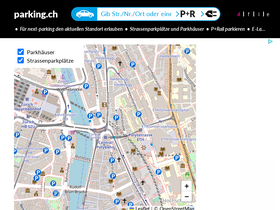 'parking.ch' screenshot