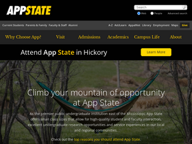 'aportfolio.appstate.edu' screenshot