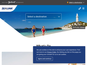 'sealink.com.au' screenshot
