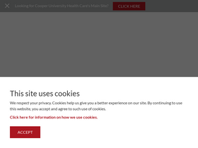 'cooperhealth.edu' screenshot