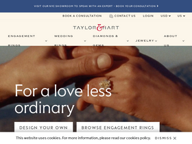 'taylorandhart.com' screenshot