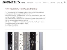 shenfeld.com homepage screenshot