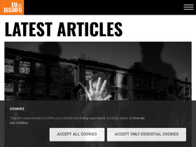 'euvsdisinfo.eu' screenshot