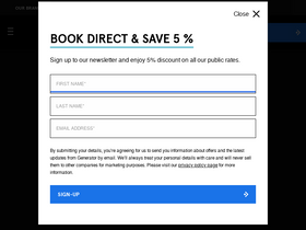 'staygenerator.com' screenshot