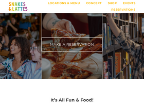 'snakesandlattes.com' screenshot