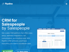 'pipelinecrm.com' screenshot