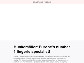 'hunkemoller.in' screenshot