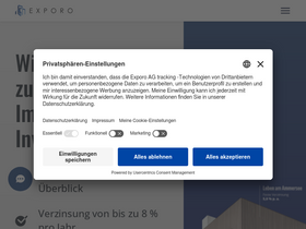 'exporo.de' screenshot