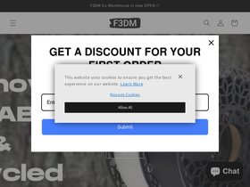 F3DM homepage screenshot