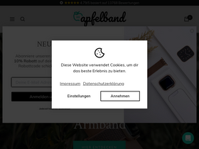 'apfelband.de' screenshot
