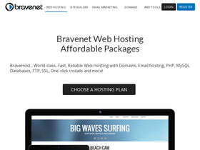 'bravehost.com' screenshot