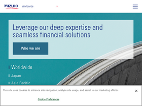 'mizuhogroup.com' screenshot