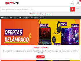 'digitalife.com.mx' screenshot