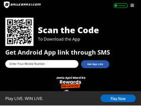 'ballebaazi.com' screenshot