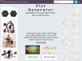 'plot-generator.org.uk' screenshot