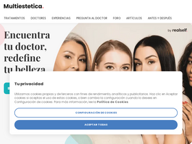 'multiestetica.mx' screenshot