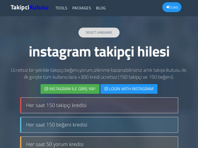 'takipcikutusu.com' screenshot