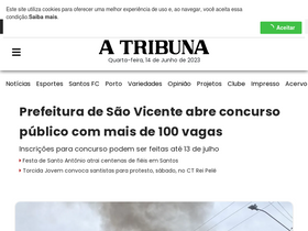 'atribuna.com.br' screenshot