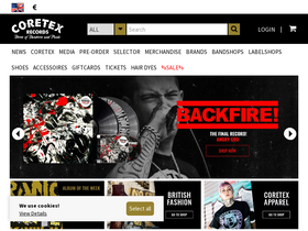 'coretexrecords.com' screenshot