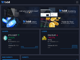 'txbit.io' screenshot