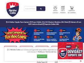 'reidoscoins.com.br' screenshot