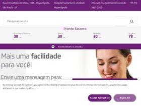 'samaritano.com.br' screenshot