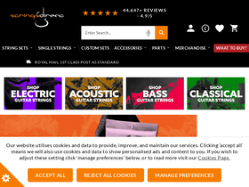 'stringsdirect.co.uk' screenshot