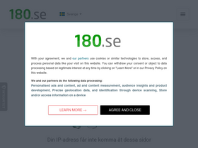 '180.se' screenshot