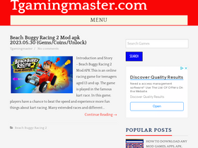 'tgamingmaster.com' screenshot